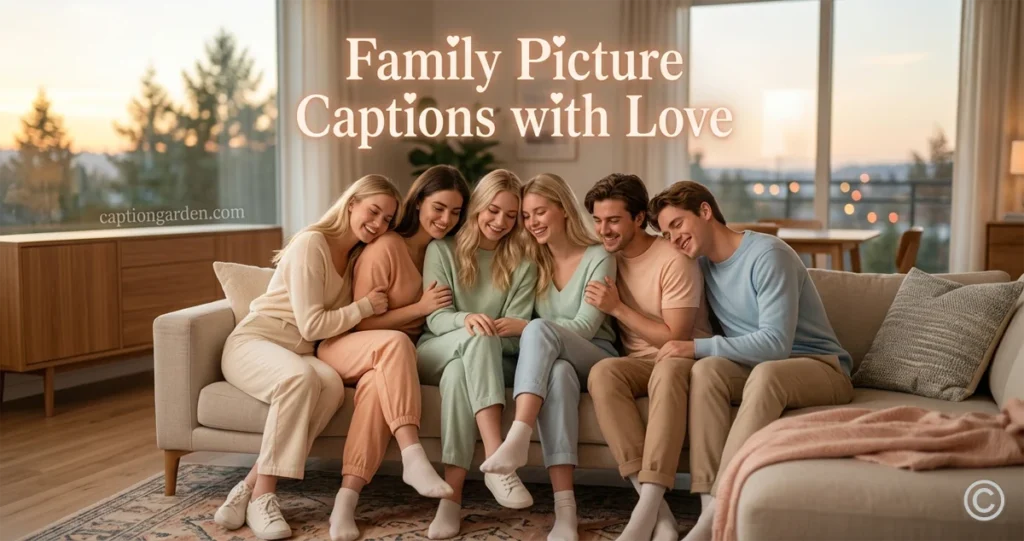 Family Picture Captions with Love