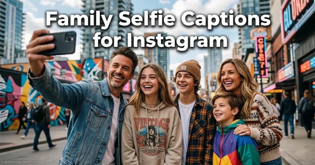 Family Selfie Captions for Instagram Post