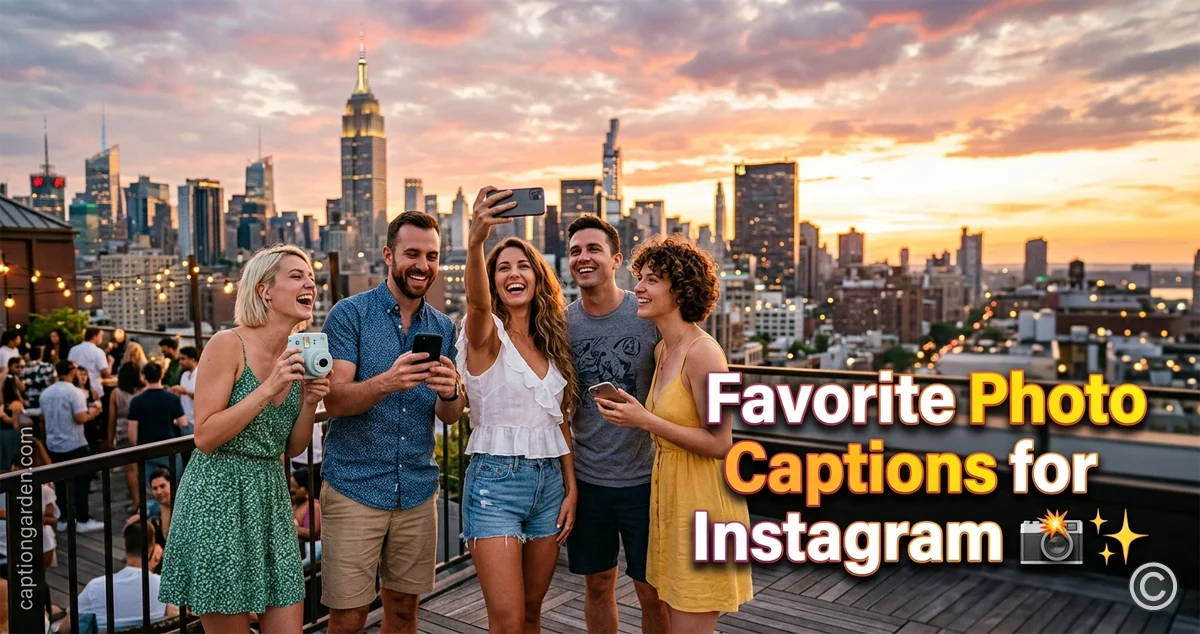 Favorite Photo Captions for Instagram