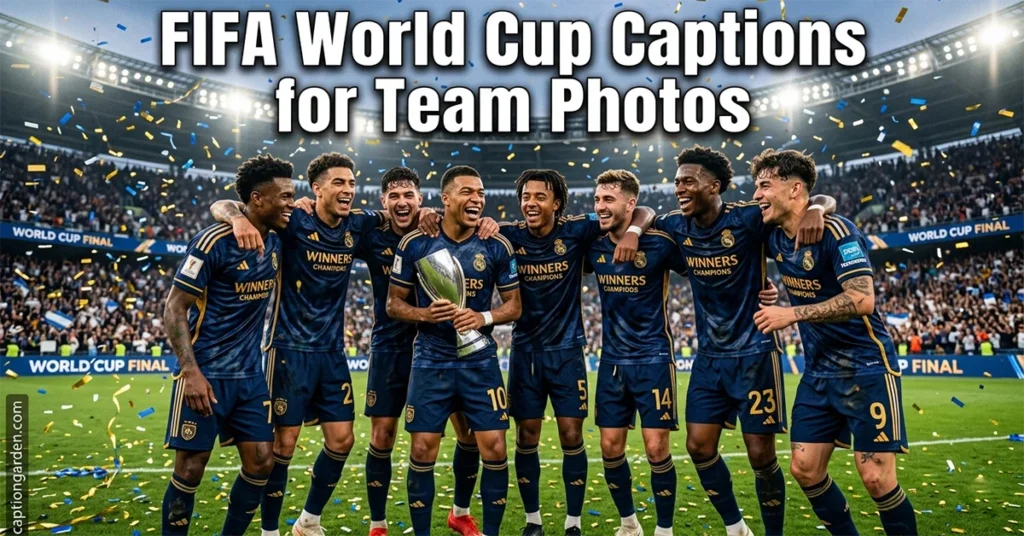 FIFA World Cup Captions for Team Photos