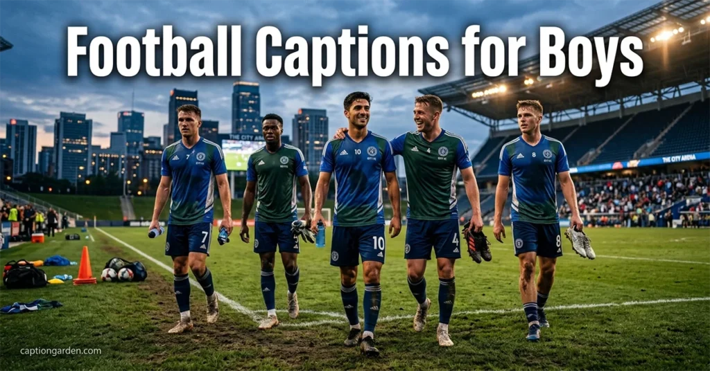 Football Captions for Boys