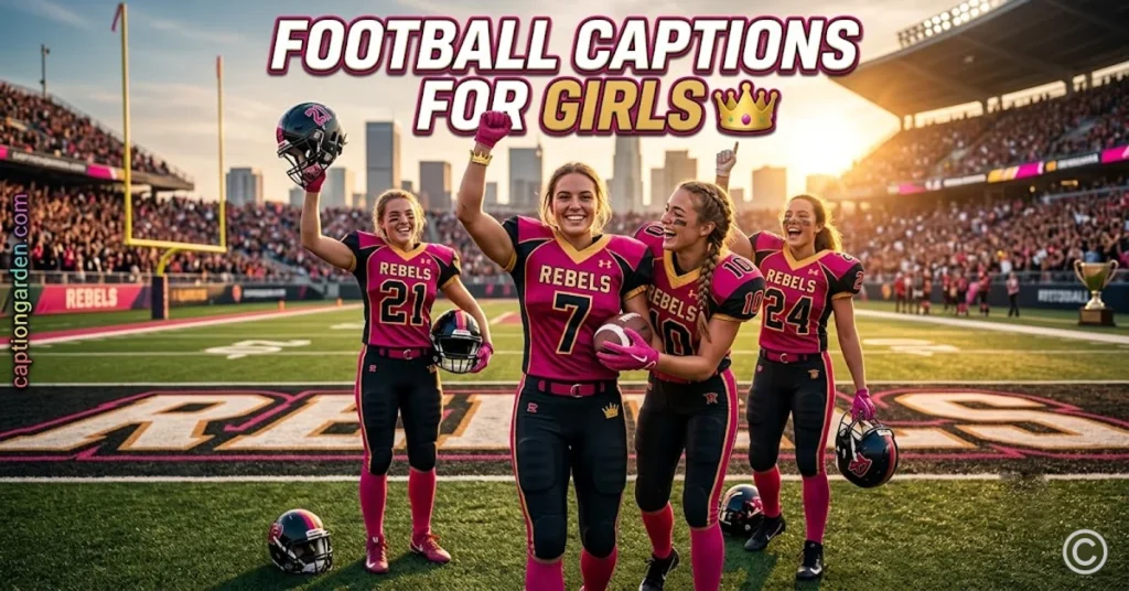 Football Captions for Girls