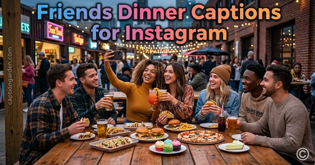 Friends Dinner Captions for Instagram
