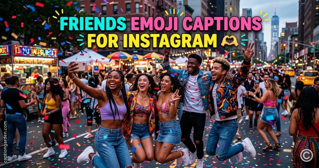 Friends Emoji Captions for Instagram