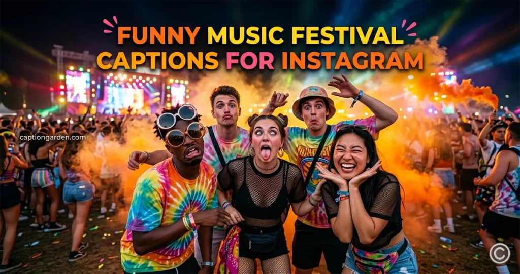 Funny Music Festival Captions for Instagram