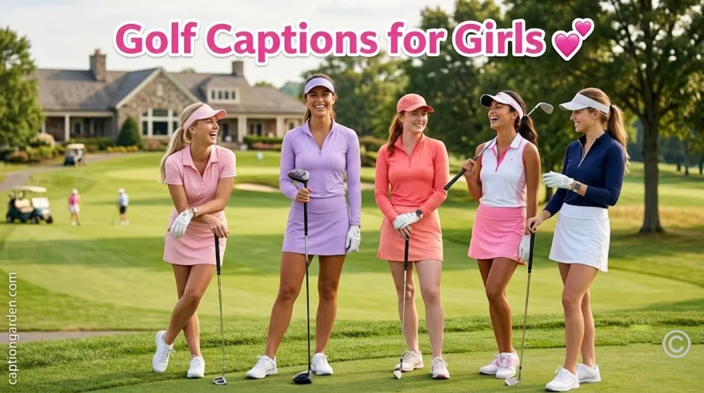 Golf Selfie Captions for Girls