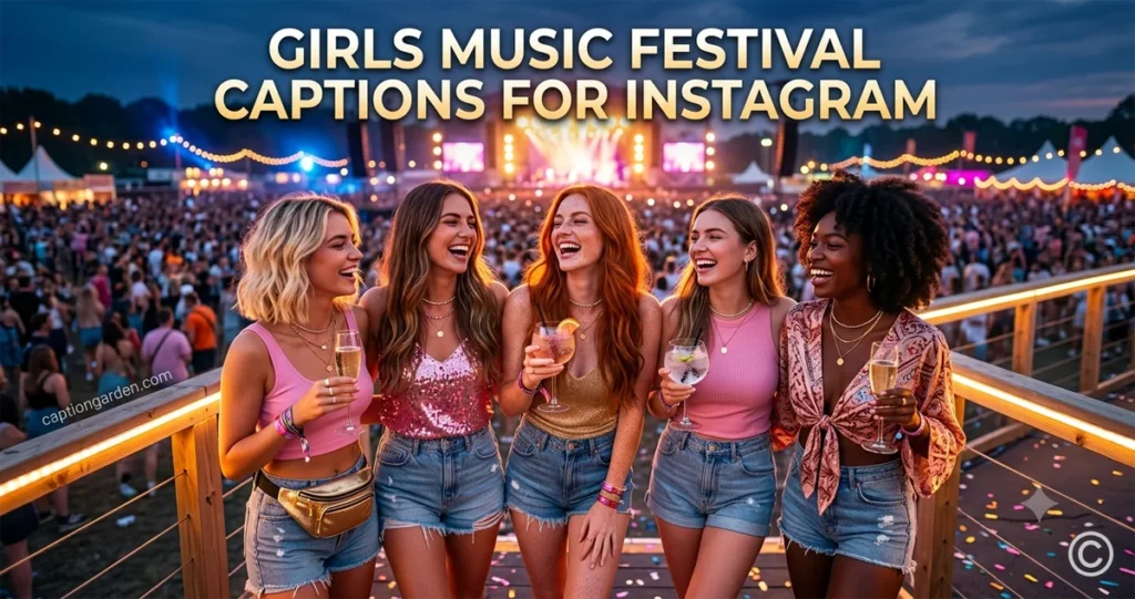Girls Music Festival Captions for Instagram
