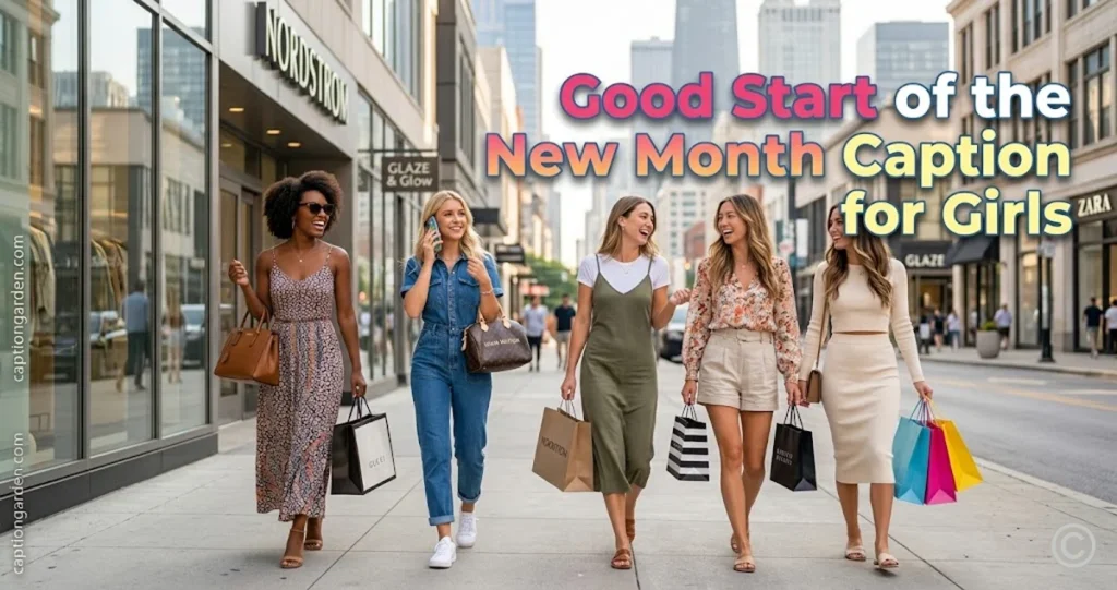 Good Start of the New Month Caption for Girls
