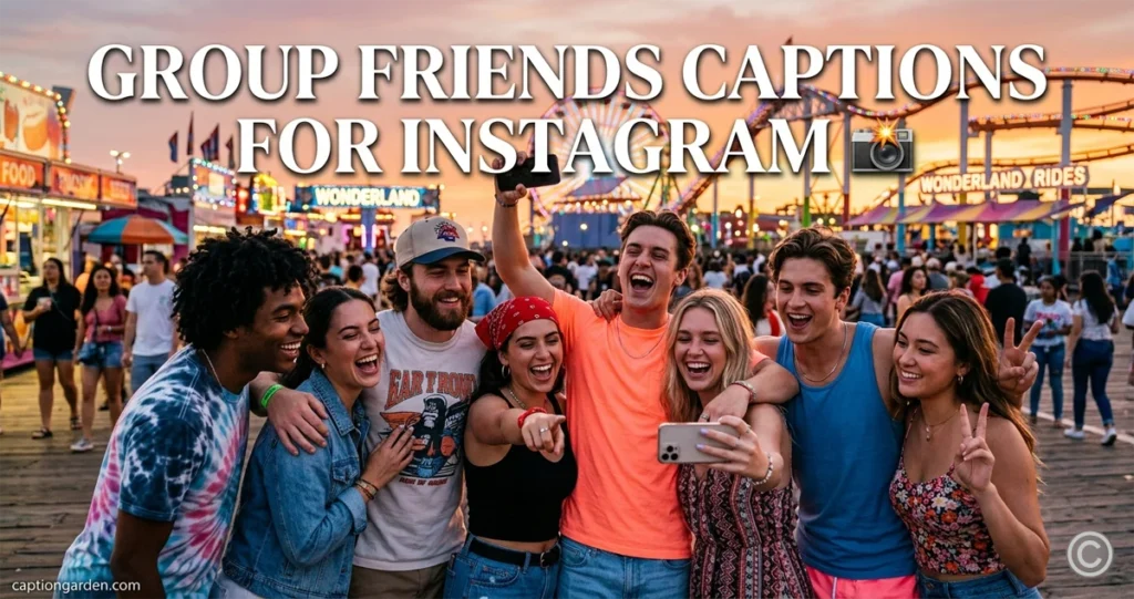 Group Friends Captions for Instagram