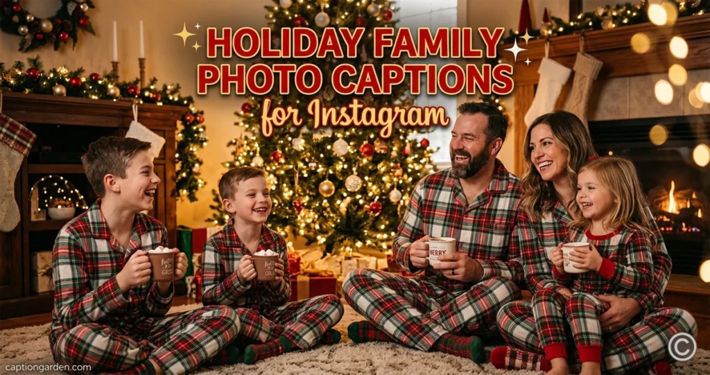 Holiday Family Photo Captions for Instagram