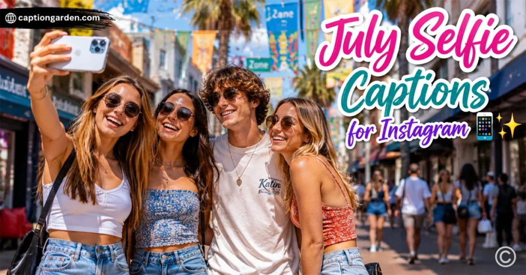 July Selfie Captions for Instagram