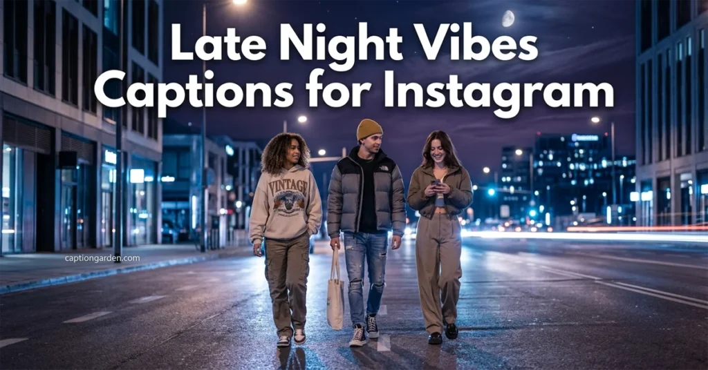 Late Night Vibes Captions for Instagram