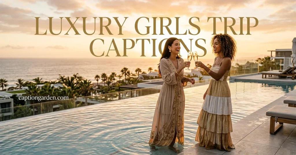 Luxury Girls Trip Captions