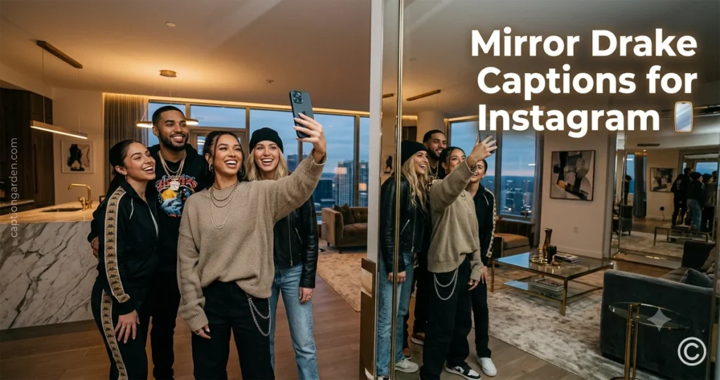 Mirror Drake Captions for Instagram