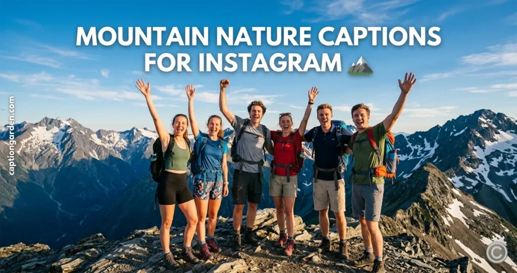 Mountain Nature Captions for Instagram