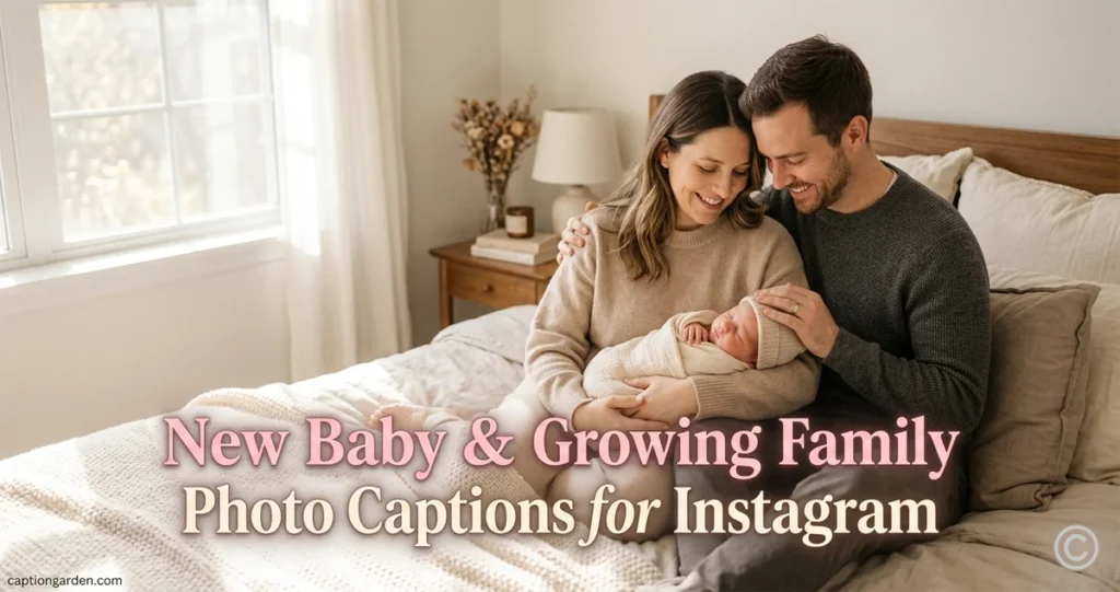 New Baby & Growing Family Photo Captions for Instagram