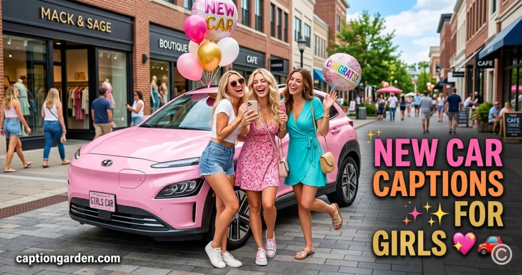 New Car Captions for Girls