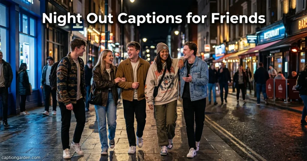 Night Out Captions for Friends 
