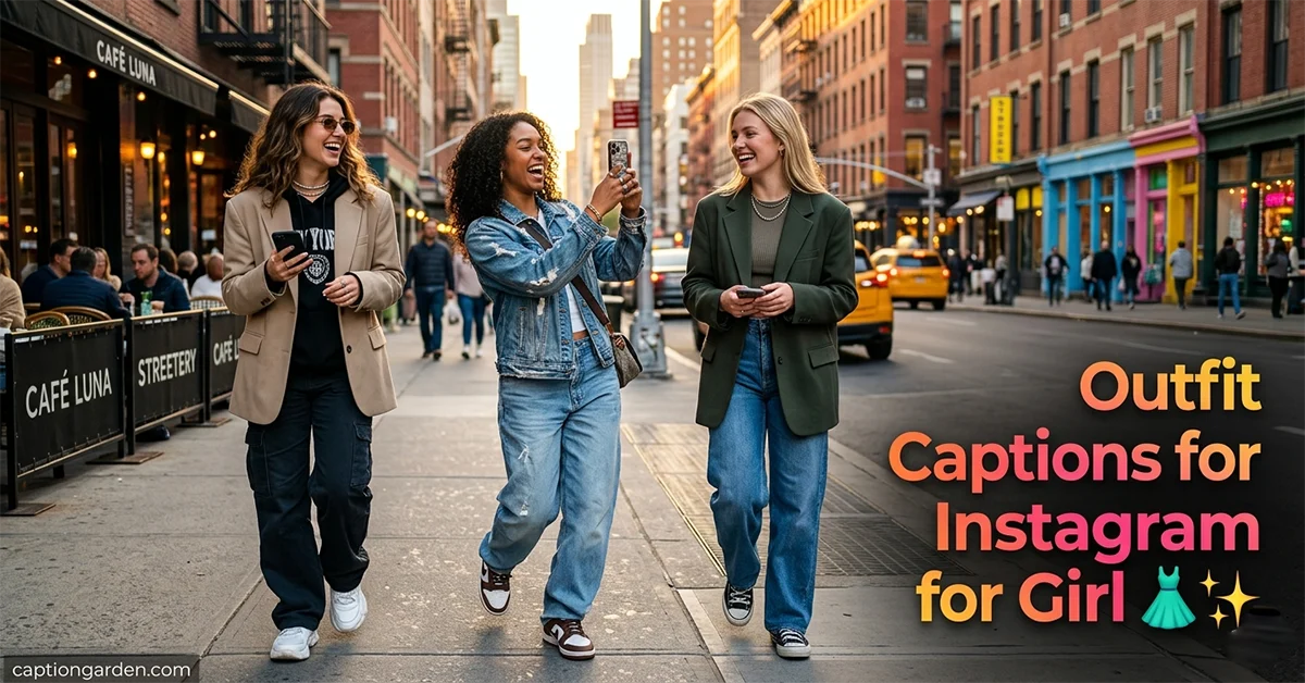 Outfit Captions for Instagram for Girl