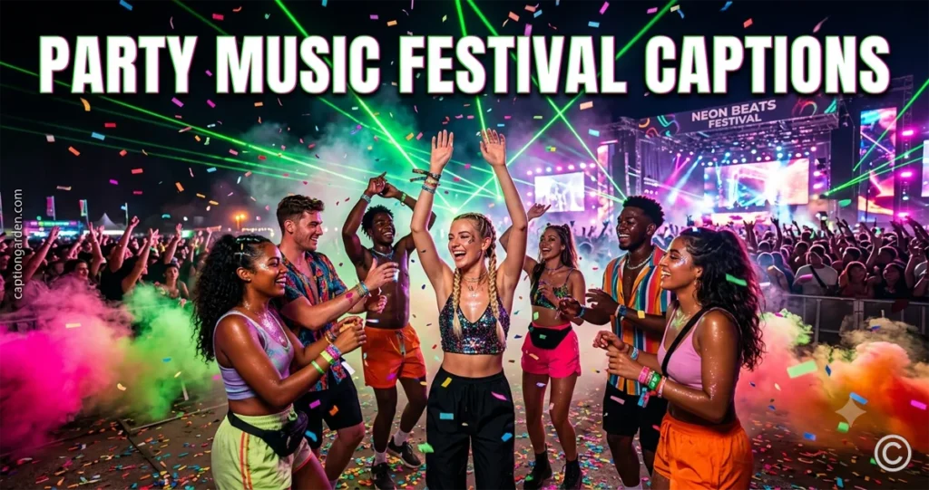 Party Music Festival Captions