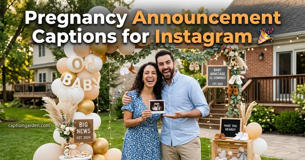 Pregnancy Announcement Captions for Instagram