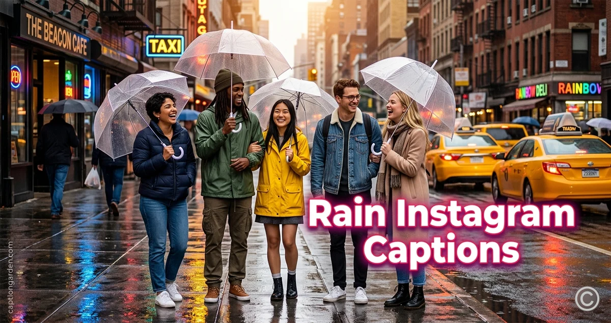 Rain Instagram Captions
