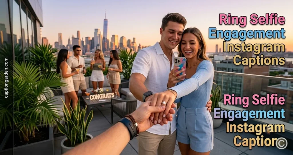 Ring Selfie Engagement Instagram Captions