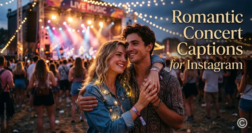 Romantic Concert Captions for Instagram