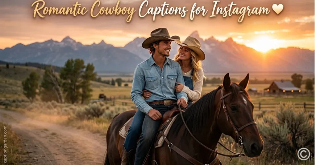 Romantic Cowboy Captions for Instagram 
