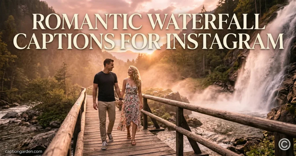 Romantic Waterfall Captions for Instagram