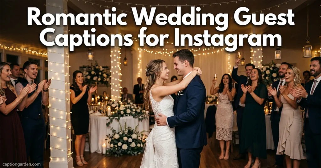 Romantic Wedding Guest Captions for Instagram