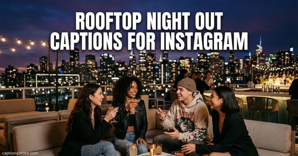 Rooftop Night Out Captions for Instagram