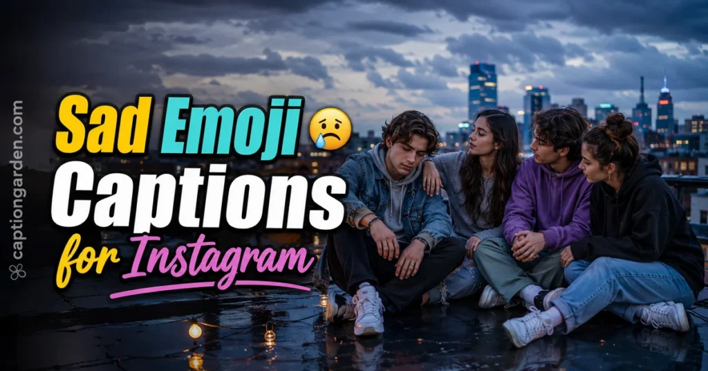 Sad Emoji Captions for Instagram