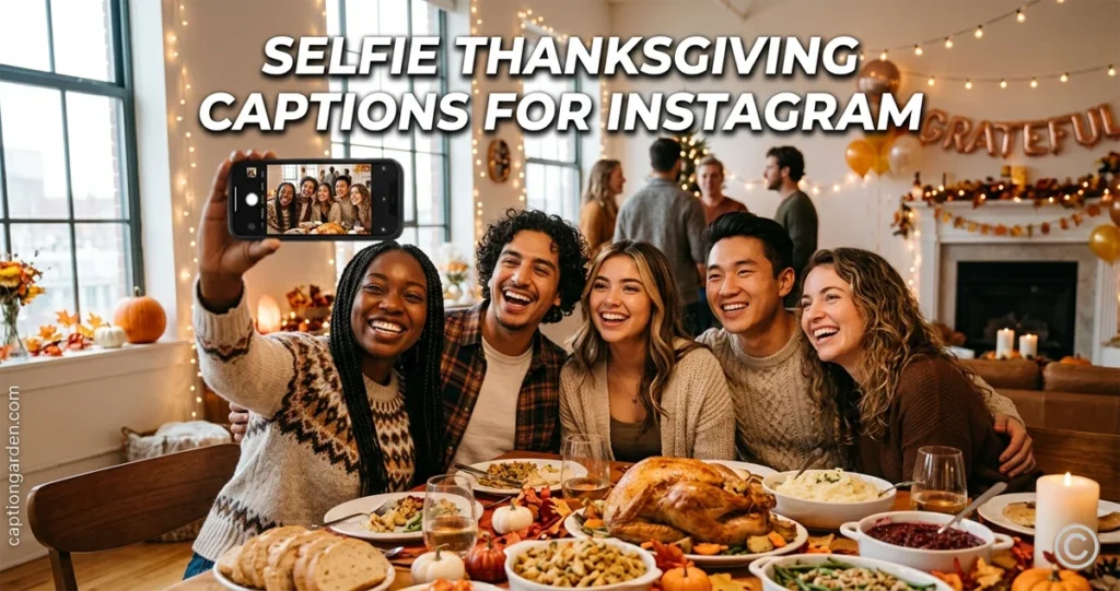 Selfie Thanksgiving Captions for Instagram