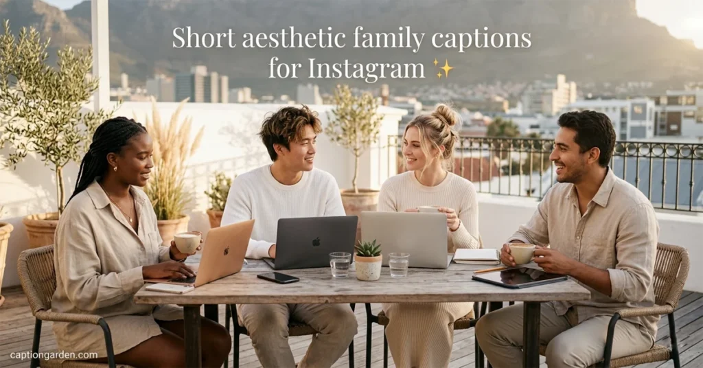  Short aesthetic family captions for Instagram