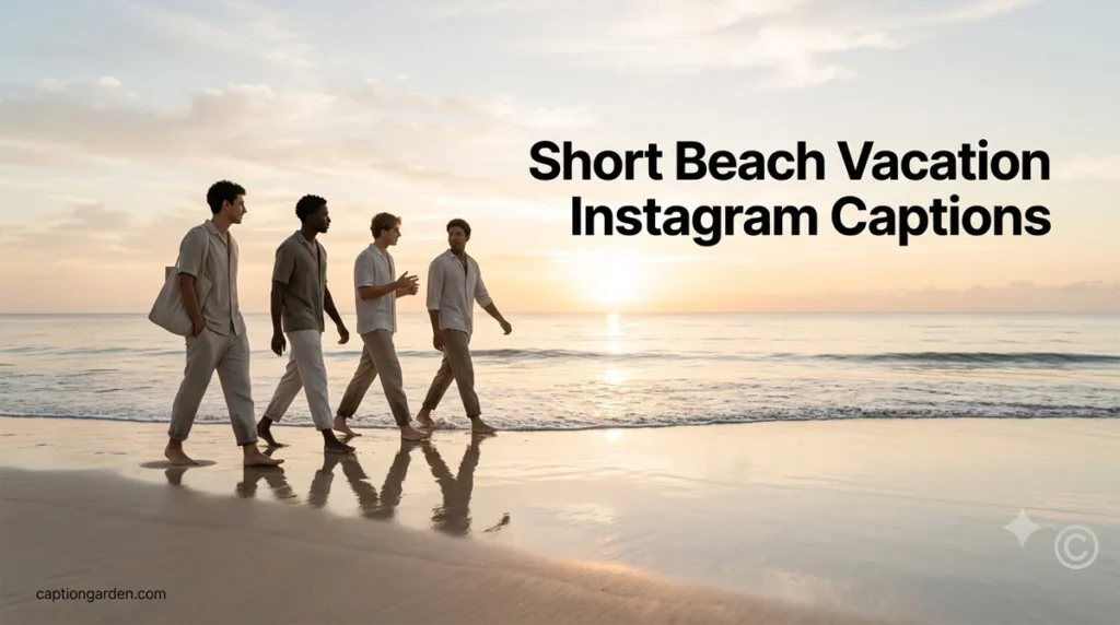 Short Beach Vacation Instagram Captions