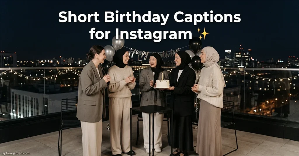 Short Birthday Captions for Instagram