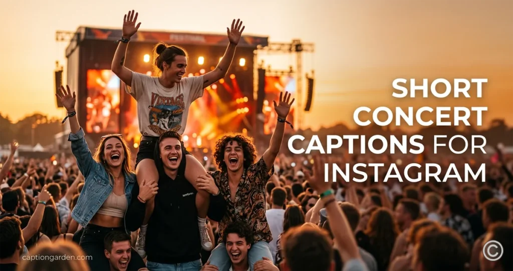 Short Concert Captions for Instagram
