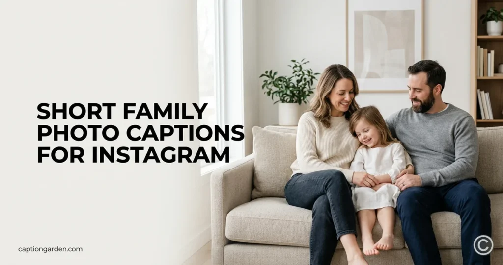 Short Family Photo Captions for Instagram