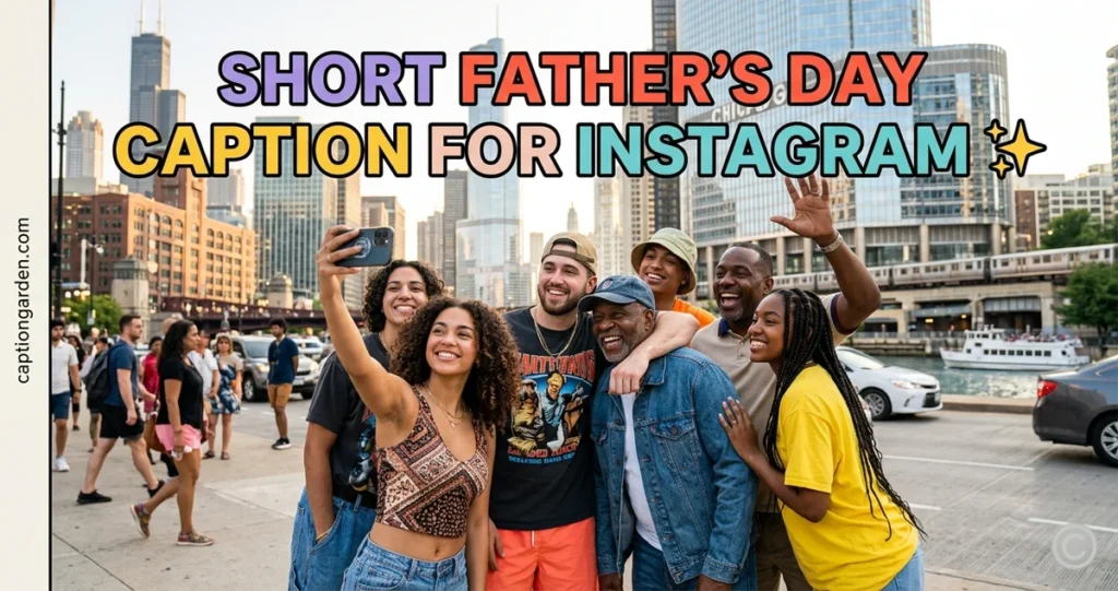 Short Father's Day Caption for Instagram