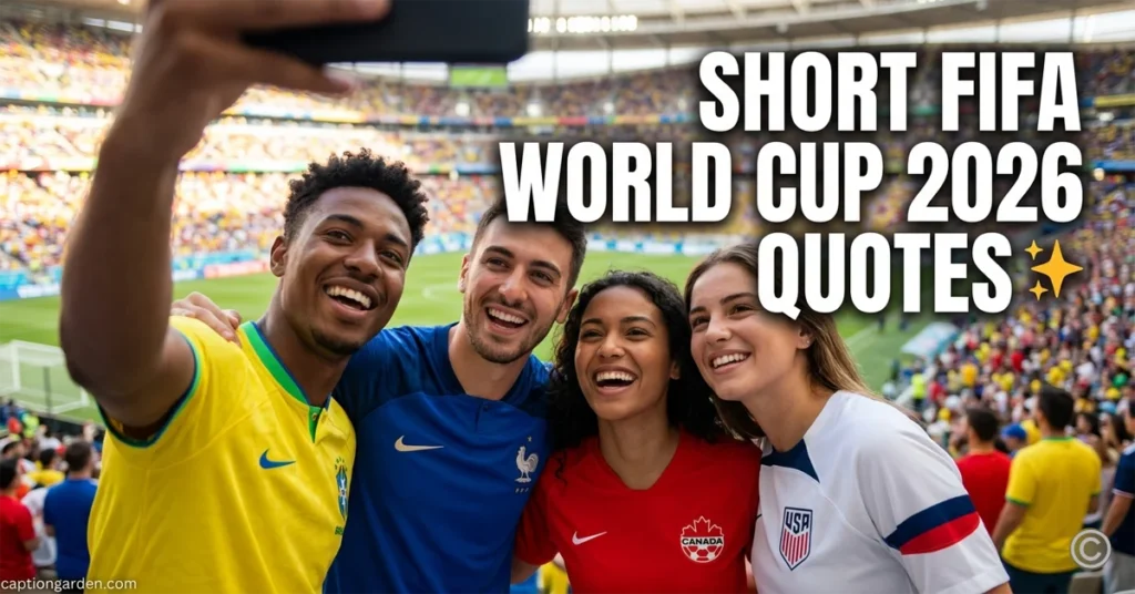 Short FIFA World Cup 2026 Quotes 