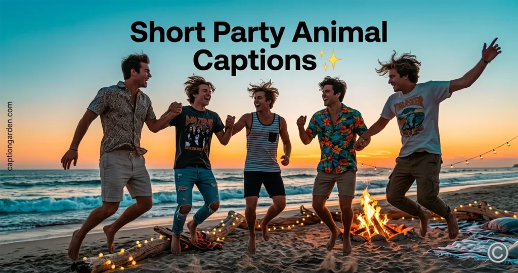 Short Party Animal Captions