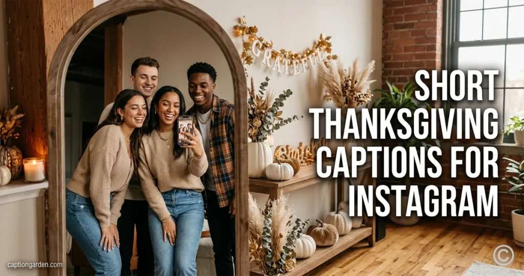 Short Thanksgiving Captions for Instagram 