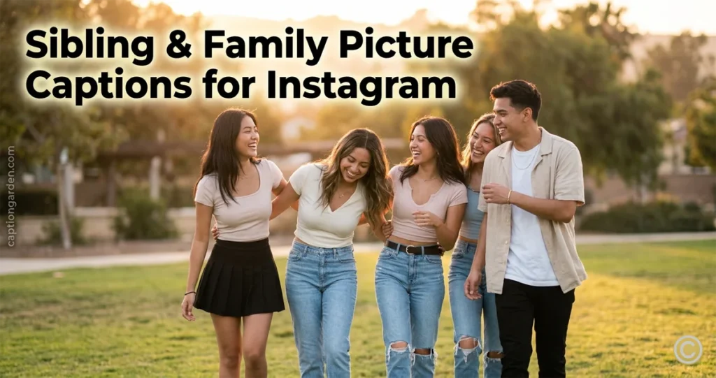 Sibling & Family Picture Captions for Instagram
