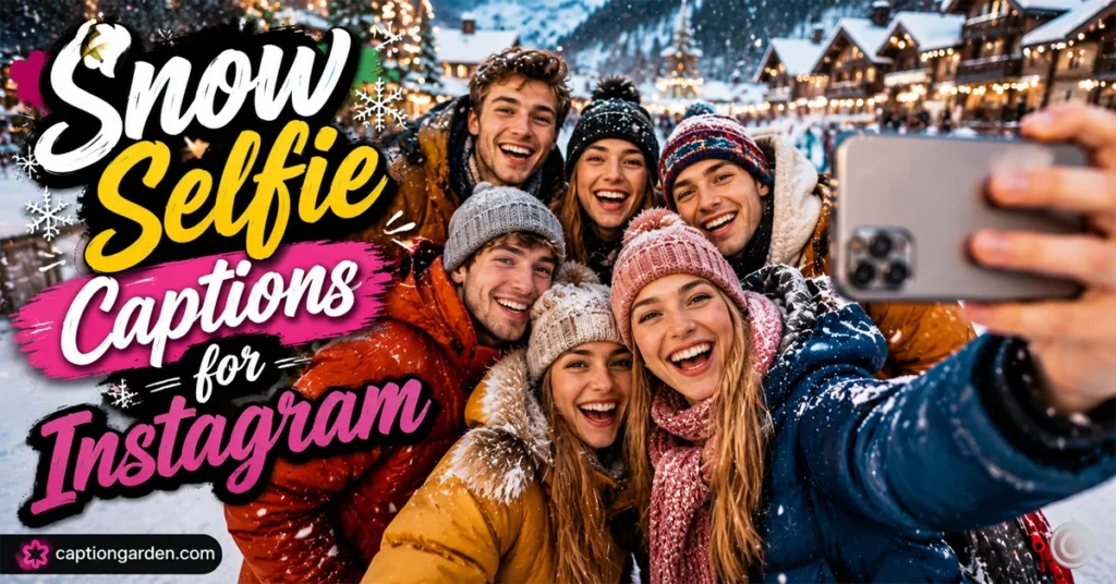 Snow Selfie Captions for Instagram