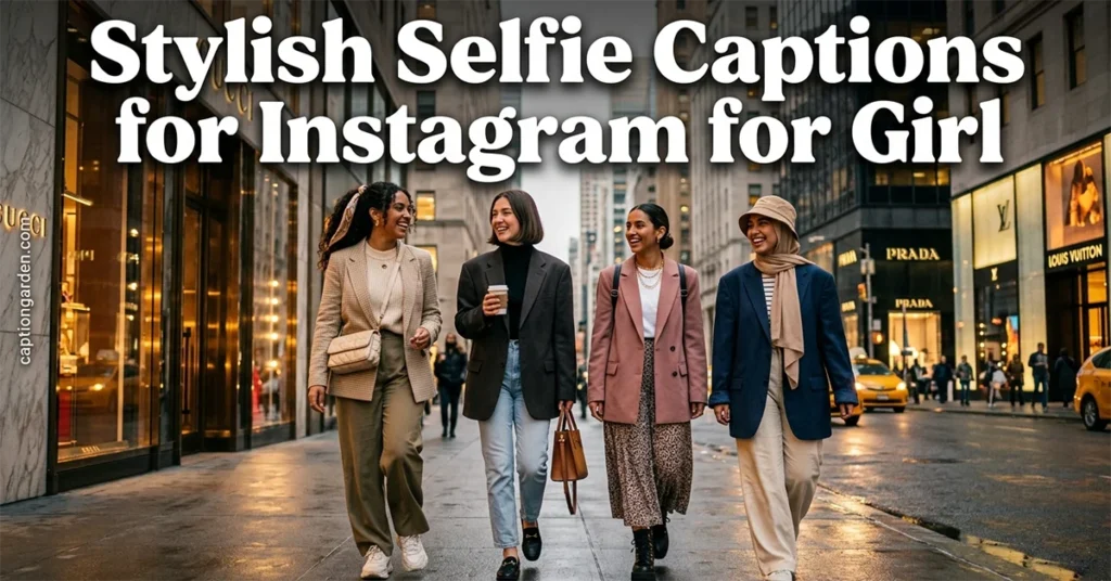 Stylish Selfie Captions for Instagram for Girl