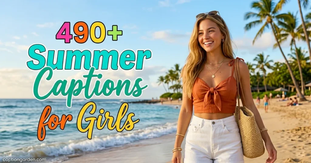 Summer Captions for Girls
