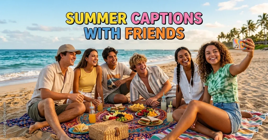 Summer Captions with Friends