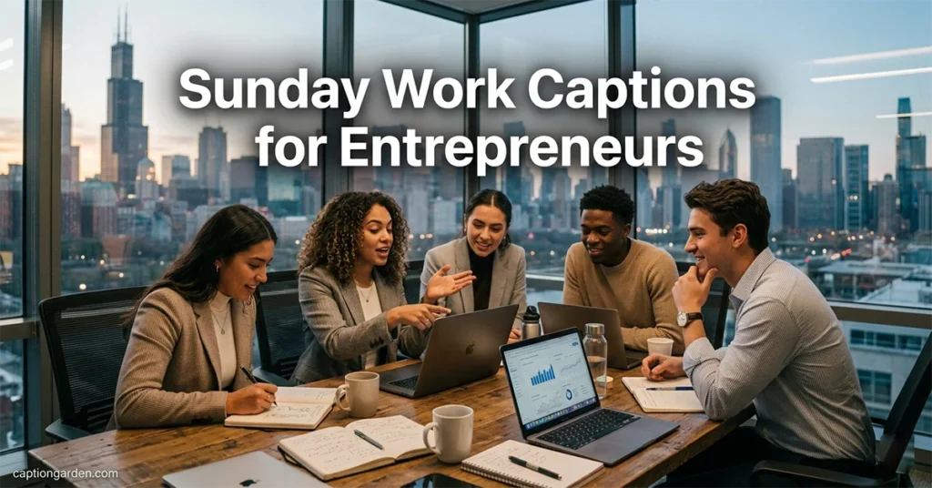 Sunday Work Captions for Entrepreneurs
