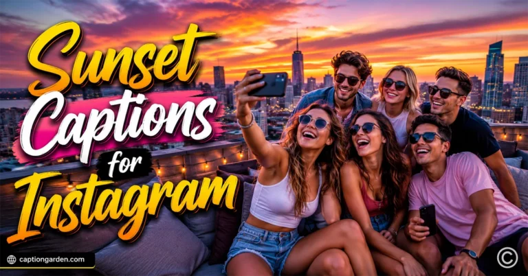 Sunset Captions for Instagram